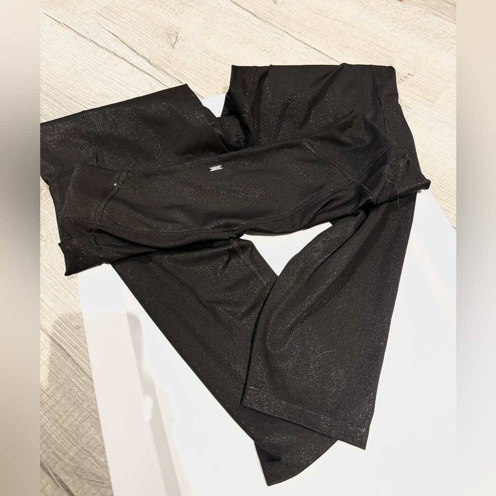 Victoria Secret Black Shimmer Leggings Size Large